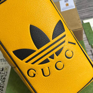 Adidas x Gucci mini top handle bag 702387 Yellow leather - Default Title - View 5