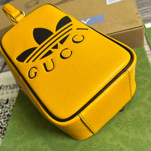 Adidas x Gucci mini top handle bag 702387 Yellow leather - Default Title - View 6