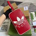 Adidas x Gucci mini top handle bag 702387 Red leather - Default Title - View 1