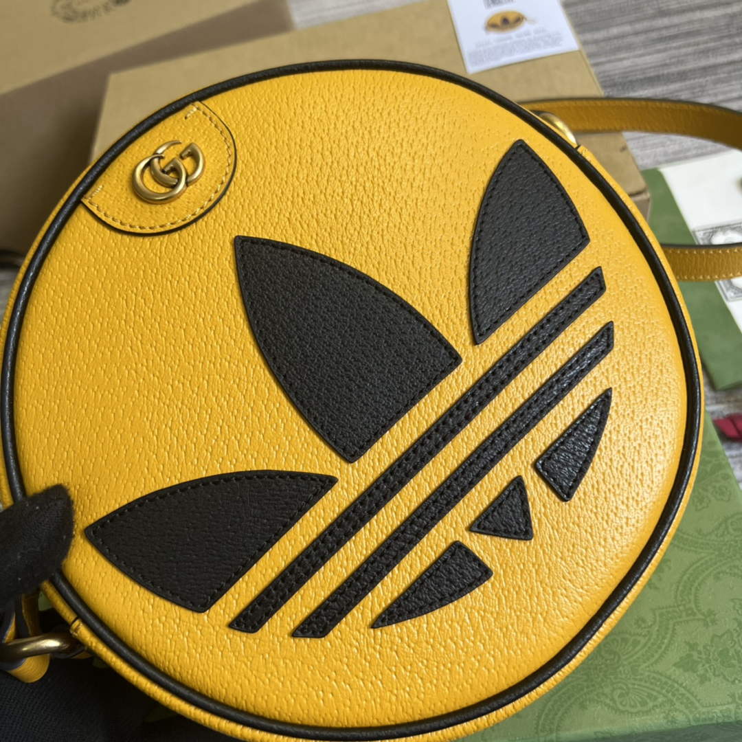 Adidas x Gucci Ophidia shoulder bag 702626 Yellow leather - Default Title - View 5