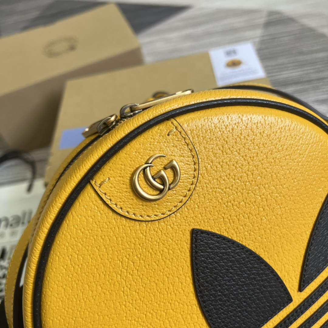 Adidas x Gucci Ophidia shoulder bag 702626 Yellow leather - Default Title - View 6