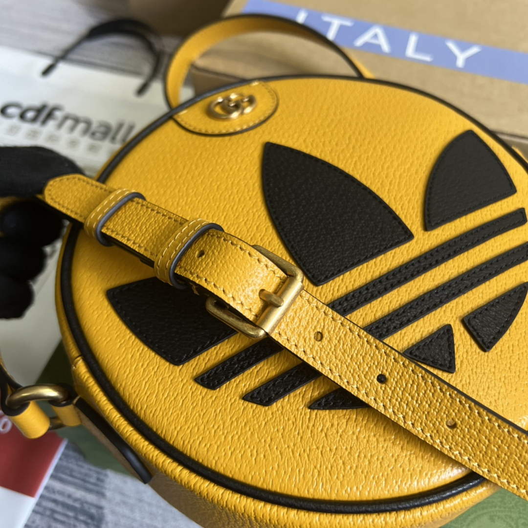 Adidas x Gucci Ophidia shoulder bag 702626 Yellow leather - Default Title - View 8