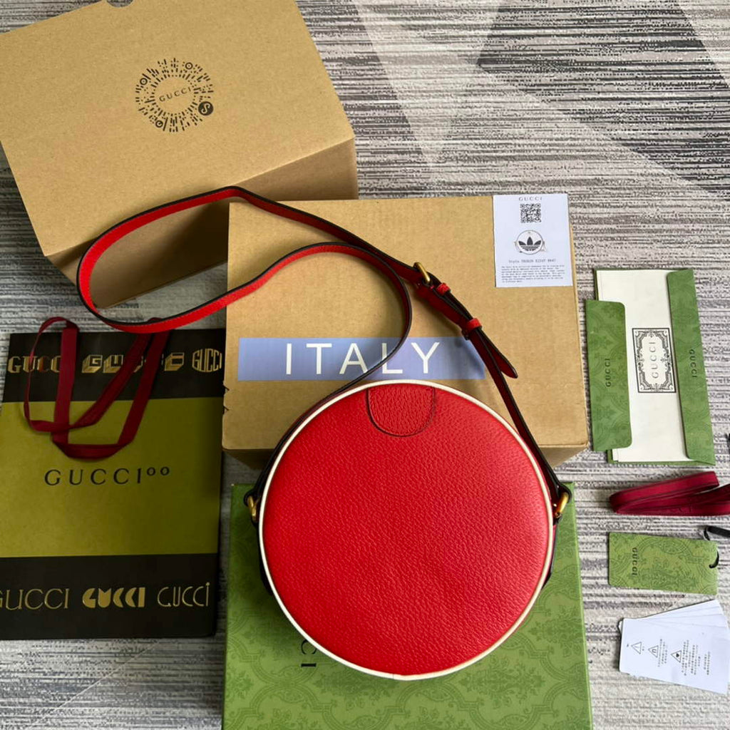 Adidas x Gucci Ophidia shoulder bag 702626 Red leather