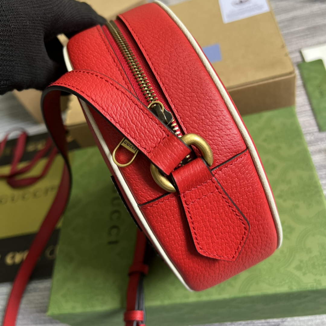 Adidas x Gucci Ophidia shoulder bag 702626 Red leather - Default Title - View 3