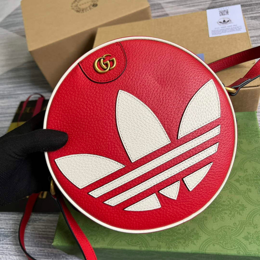 Adidas x Gucci Ophidia shoulder bag 702626 Red leather