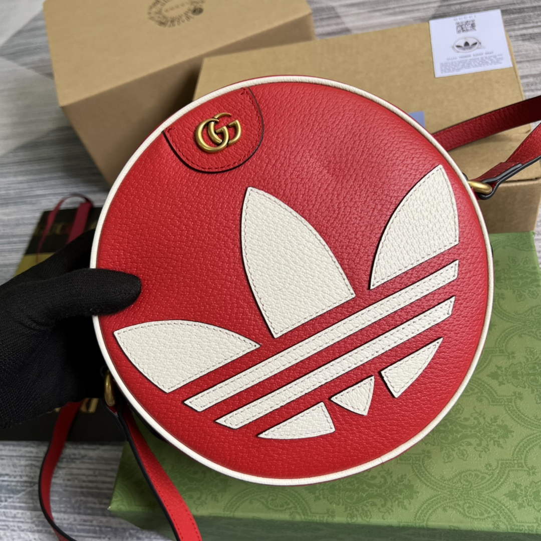 Adidas x Gucci Ophidia shoulder bag 702626 Red leather - Default Title - View 4