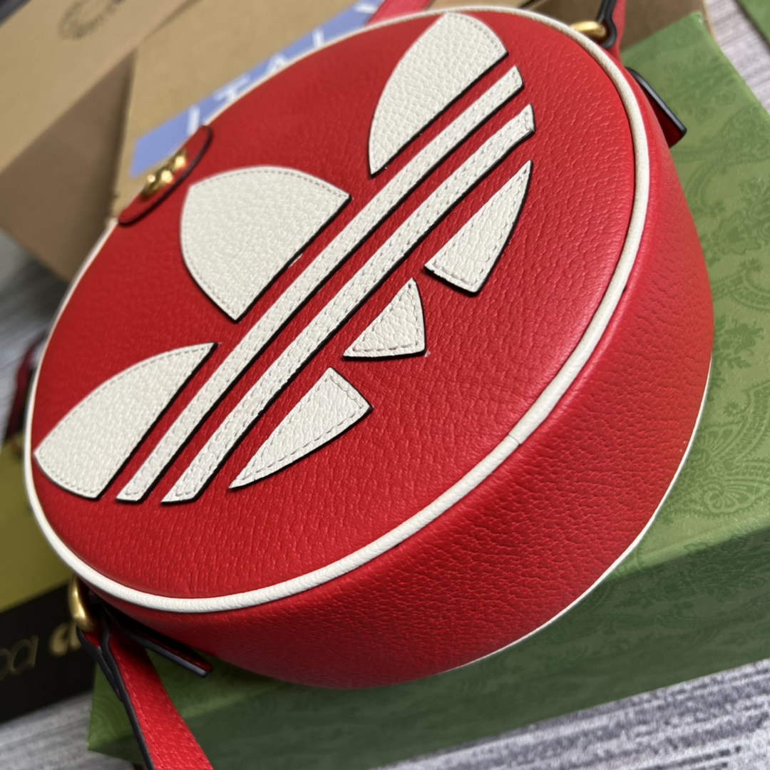 Adidas x Gucci Ophidia shoulder bag 702626 Red leather - Default Title - View 6