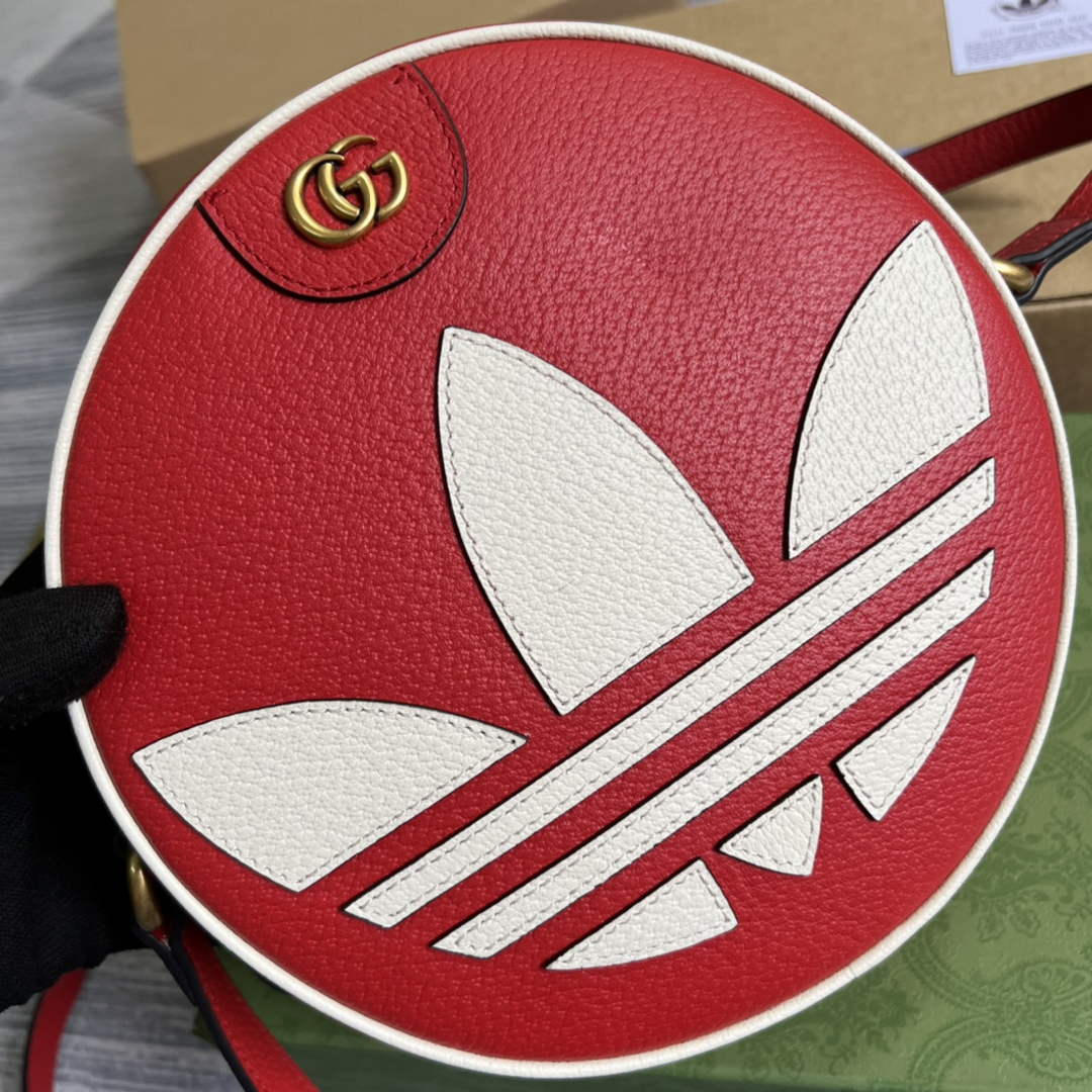 Adidas x Gucci Ophidia shoulder bag 702626 Red leather - Default Title - View 7