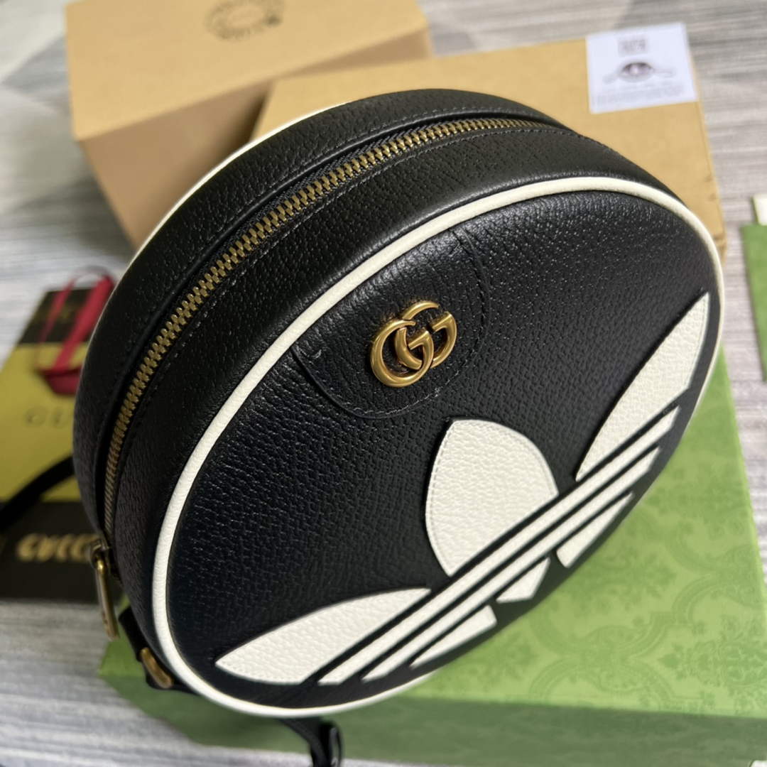 Adidas x Gucci Ophidia shoulder bag 702626 Black leather