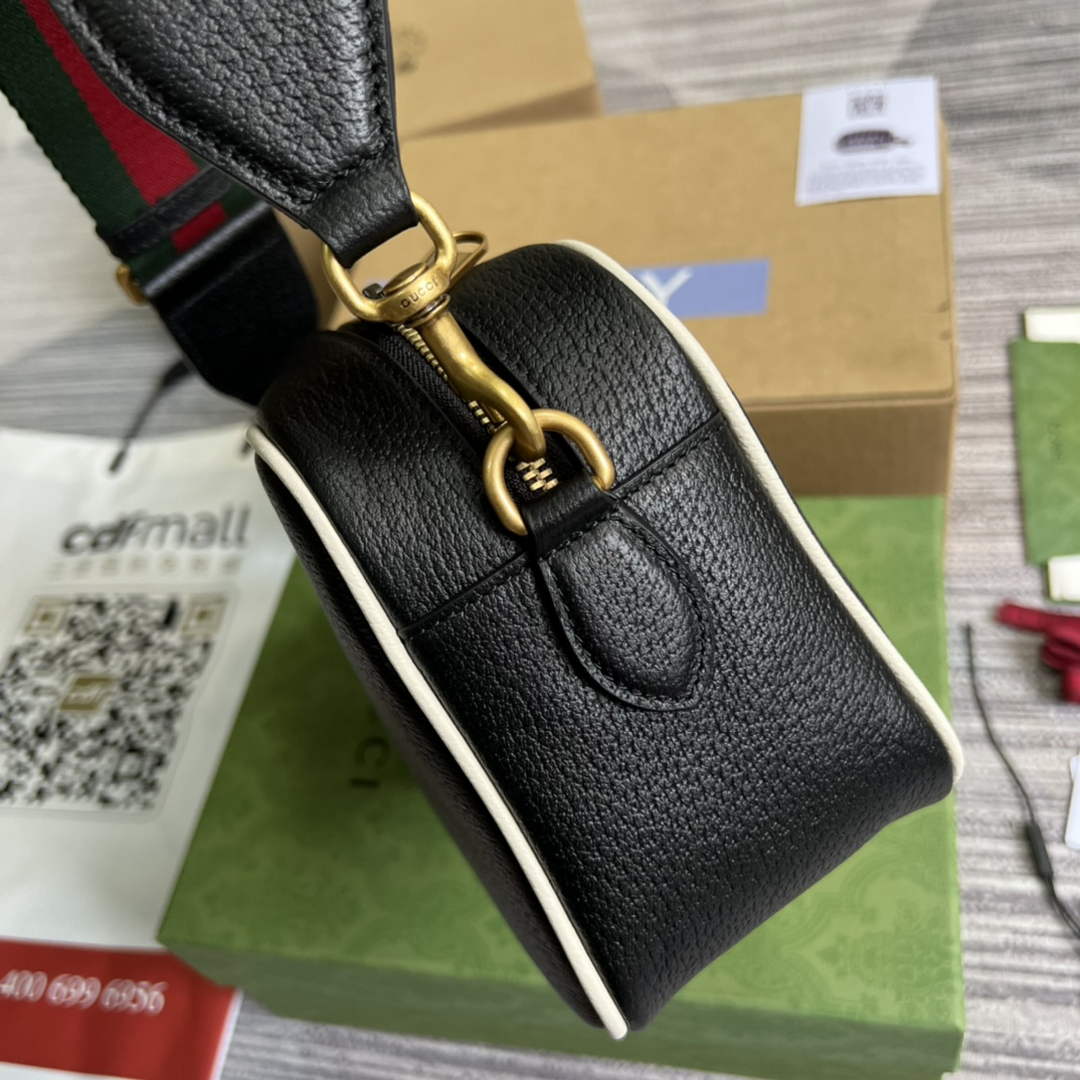 Adidas  x Gucci small shoulder bag 702427 Black leather - Default Title - View 3