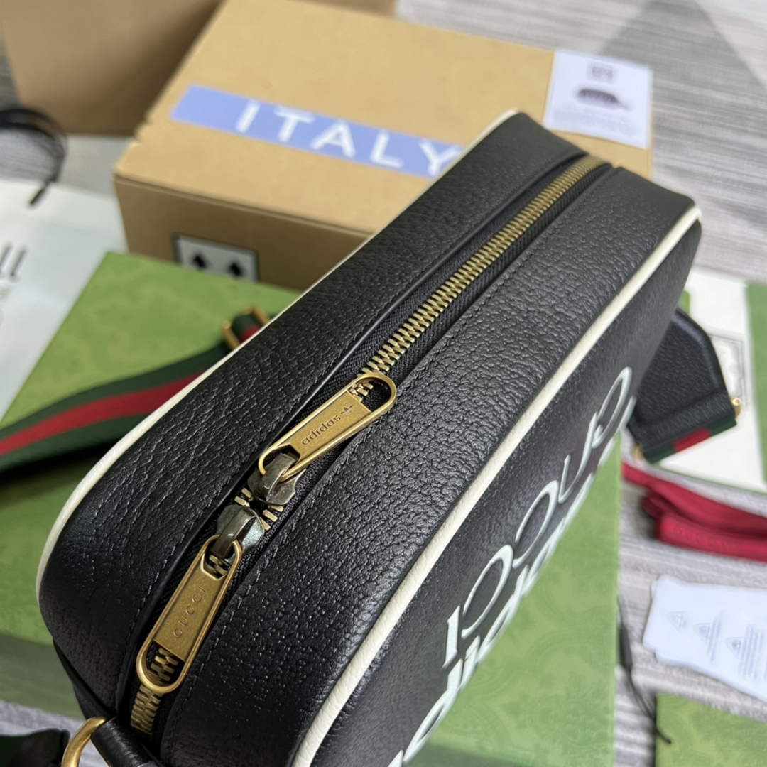 Adidas  x Gucci small shoulder bag 702427 Black leather - Default Title - View 6