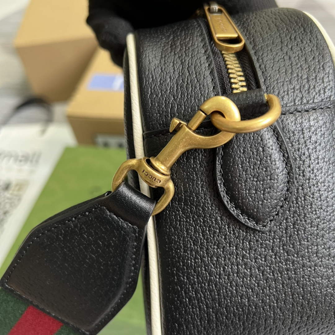 Adidas  x Gucci small shoulder bag 702427 Black leather - Default Title - View 7