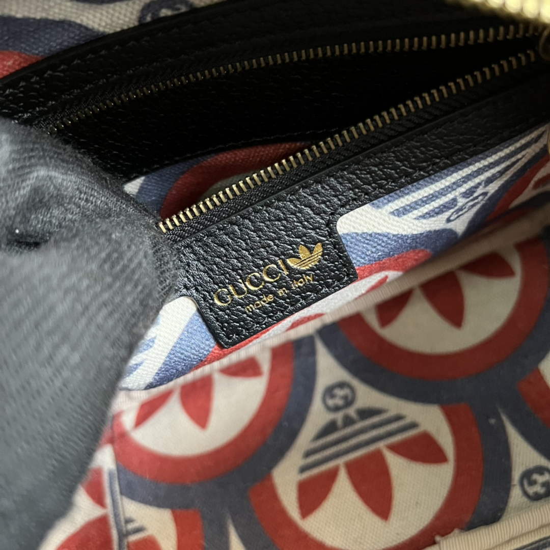 Adidas  x Gucci small shoulder bag 702427 Black leather - Default Title - View 9