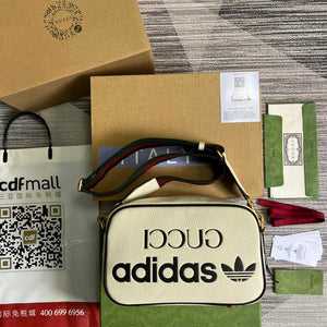 Adidas x Gucci small shoulder bag 702427 White leather - Default Title - View 1