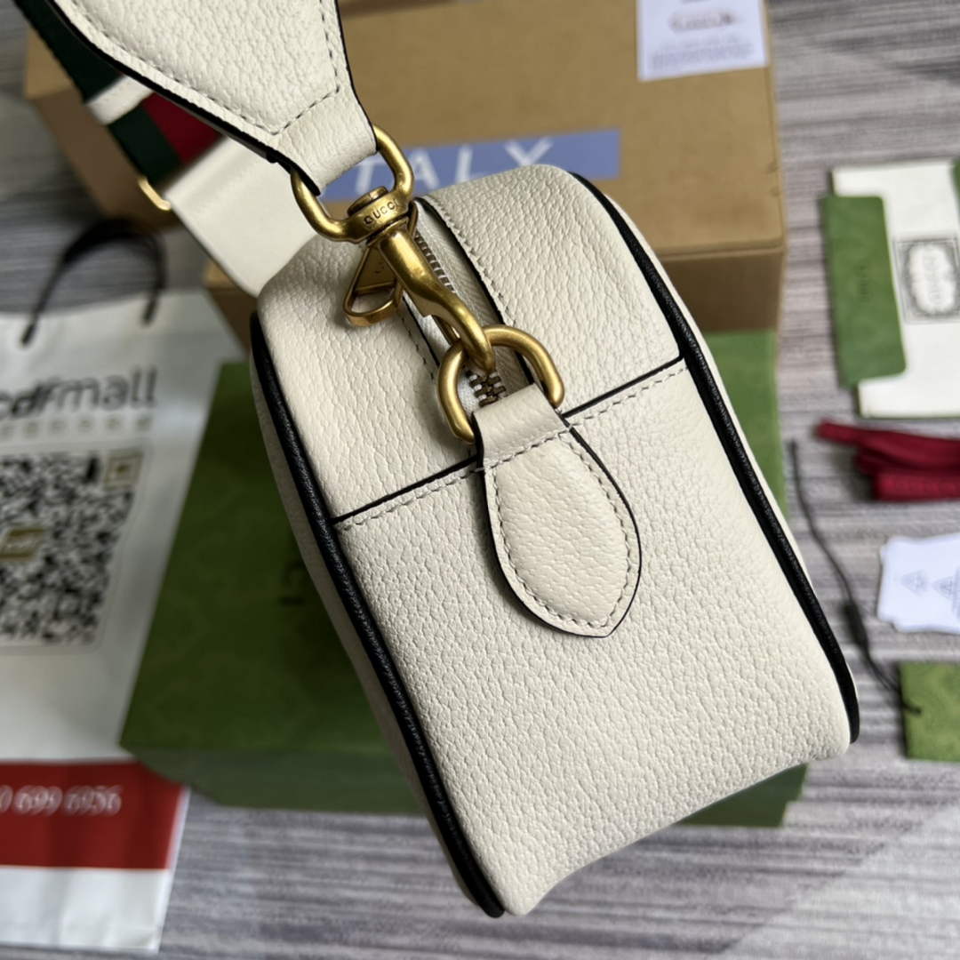 Adidas x Gucci small shoulder bag 702427 White leather - Default Title - View 3