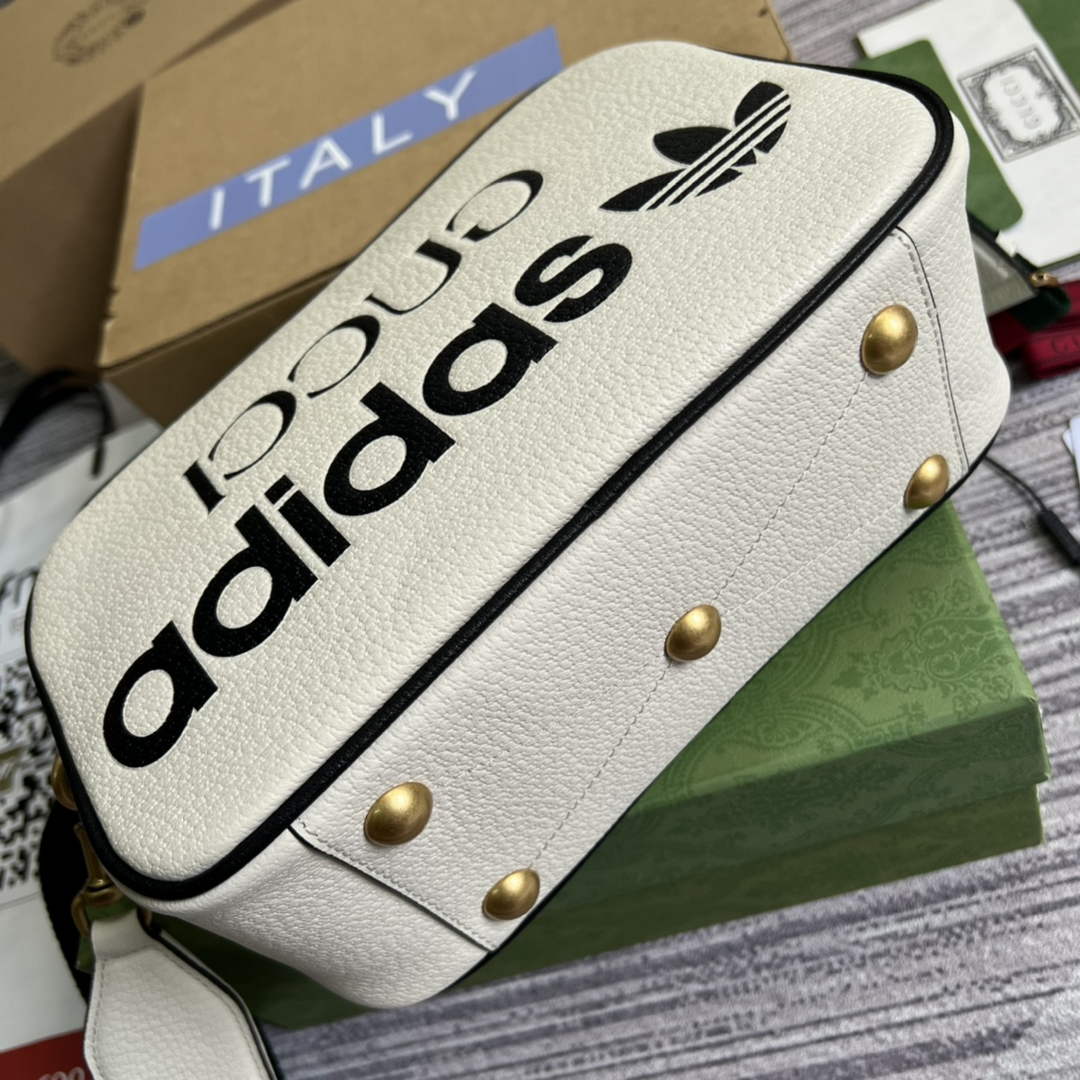 Adidas x Gucci small shoulder bag 702427 White leather - Default Title - View 6