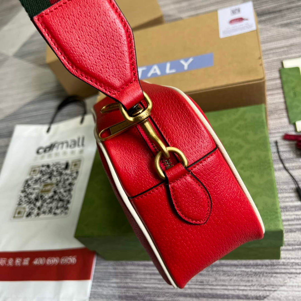 Adidas  x Gucci small shoulder bag 702427 Red leather