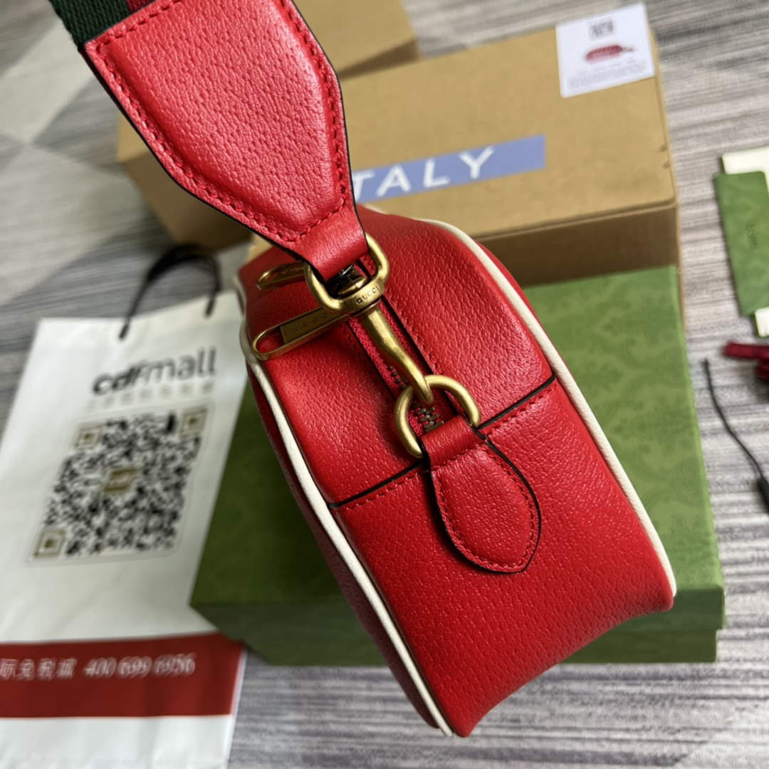 Adidas  x Gucci small shoulder bag 702427 Red leather - Default Title - View 3