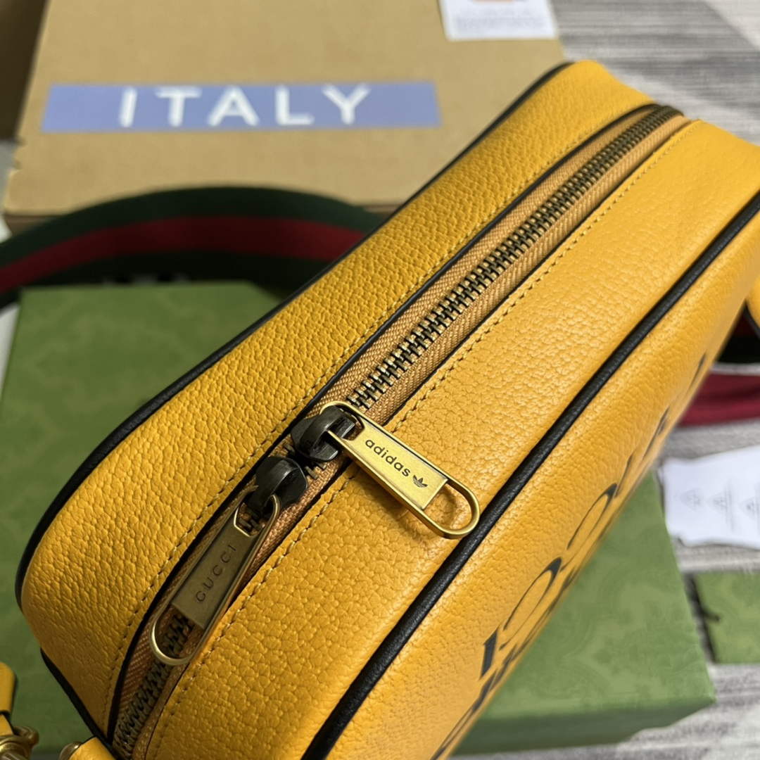 Adidas x Gucci small shoulder bag 702427 Yellow leather - Default Title - View 5