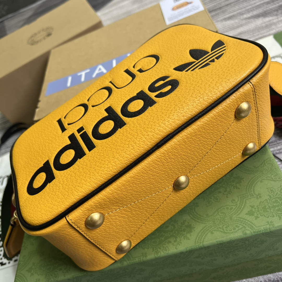 Adidas x Gucci small shoulder bag 702427 Yellow leather - Default Title - View 6
