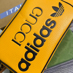 Adidas x Gucci small shoulder bag 702427 Yellow leather - Default Title - View 7
