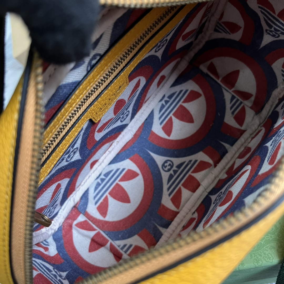 Adidas x Gucci small shoulder bag 702427 Yellow leather - Default Title - View 8