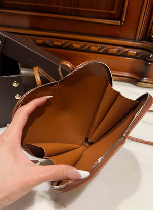 Alaia AA1P003C0Y75 LE Coeur Bag In Calfskin Brown - Default Title - View 9