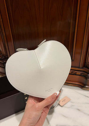 Alaia AA1P003C0Y75 LE Coeur Bag In Calfskin White - Default Title - View 4