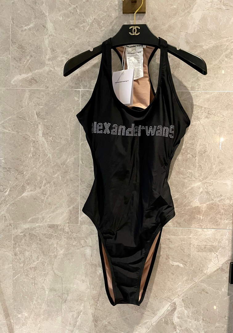 Alexander Wang Crystal Charm String Swimsuit in Jersey 1CC2228021001