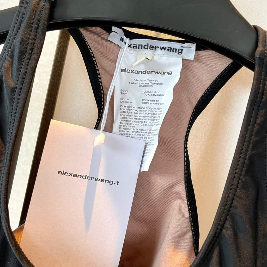 Alexander Wang Crystal Charm String Swimsuit in Jersey 1CC2228021001