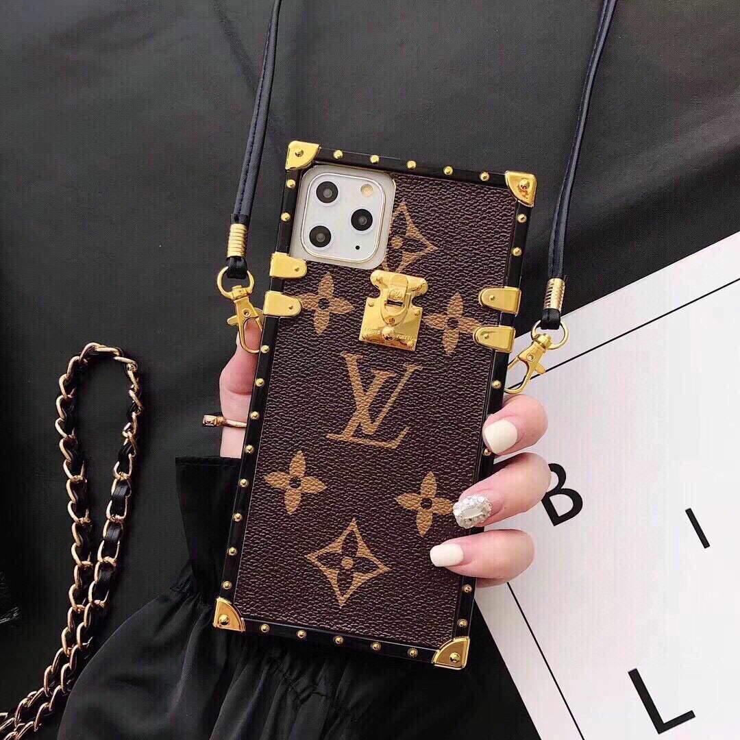 Louis Vuitton Apple Iphone Leather Premium Deluxe Phone Case Protection 10108 - luxibagsmall