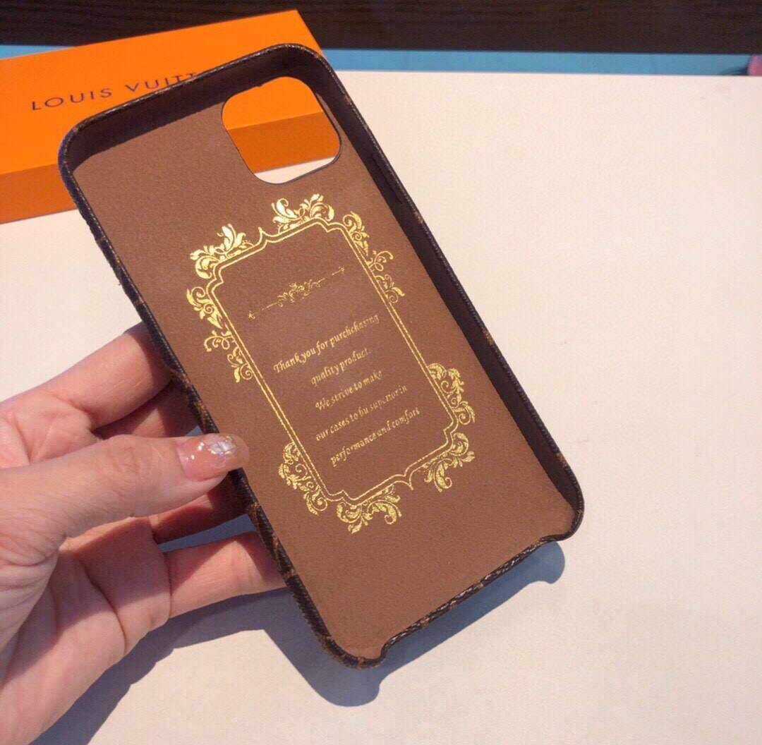 Louis Vuitton Apple Iphone Leather Premium Deluxe Phone Case Protection 10110 - luxibagsmall