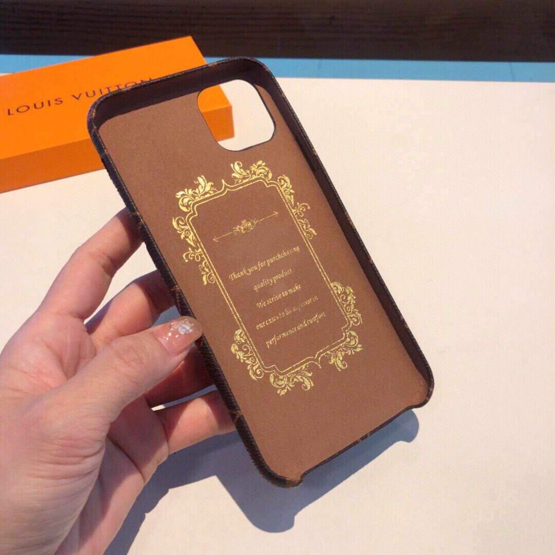 Louis Vuitton Apple Iphone Leather Premium Deluxe Phone Case Protection 10111 - luxibagsmall