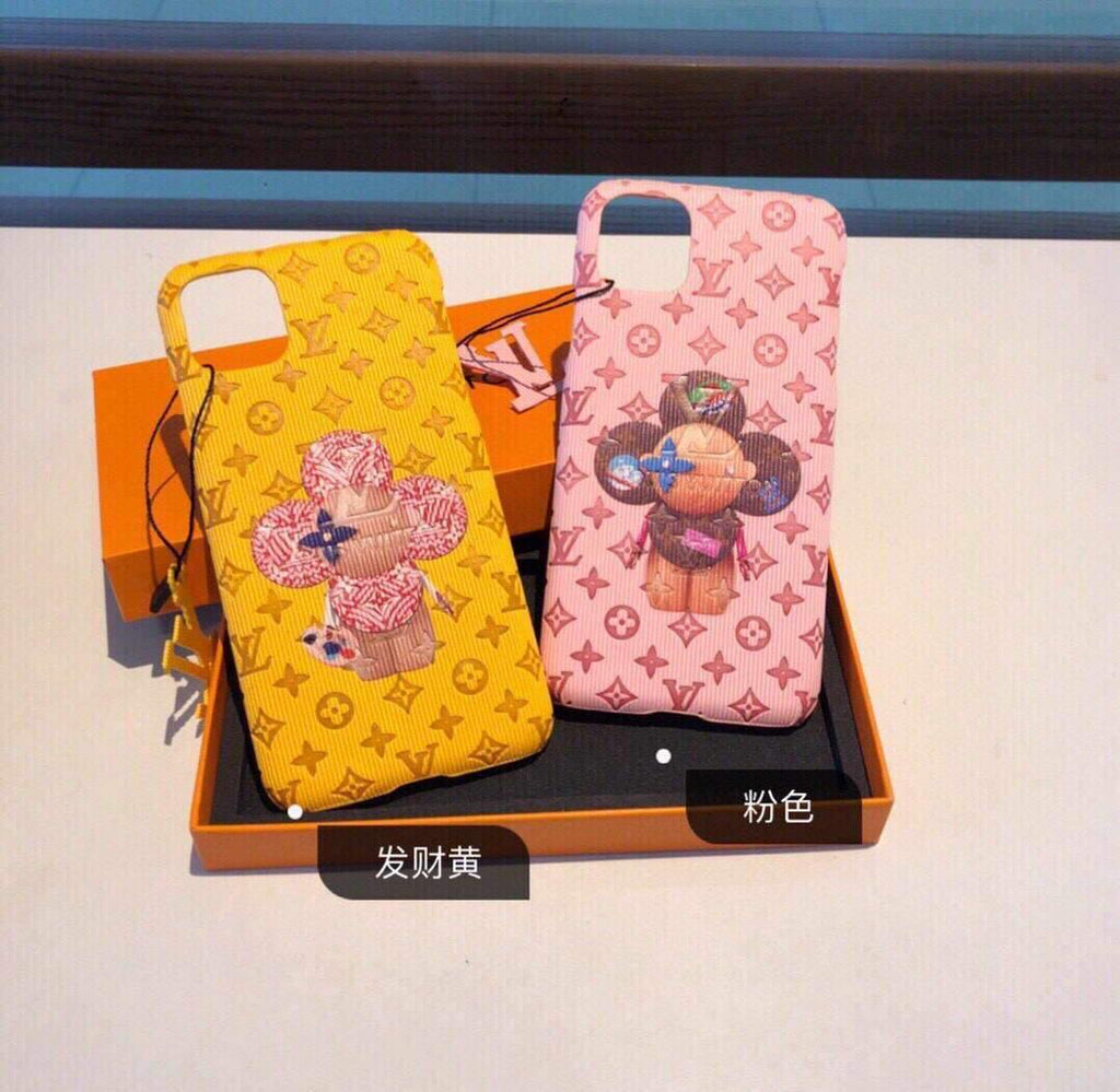 Louis Vuitton Apple Iphone Leather Premium Deluxe Phone Case Protection 10112 - luxibagsmall