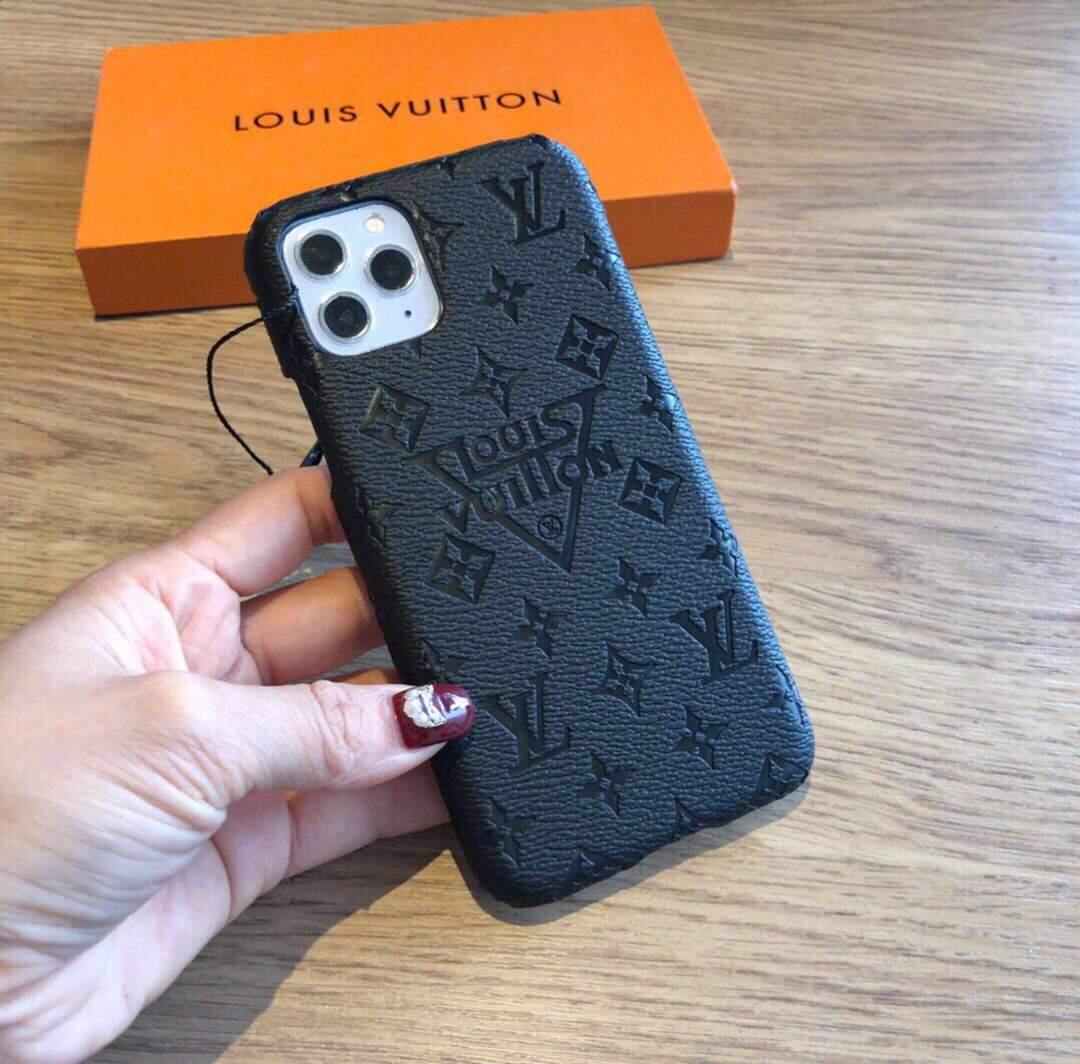 Louis Vuitton Apple Iphone Leather Premium Deluxe Phone Case Protection 10113 - luxibagsmall