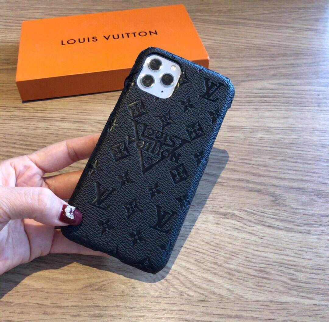 Louis Vuitton Apple Iphone Leather Premium Deluxe Phone Case Protection 10113 - luxibagsmall