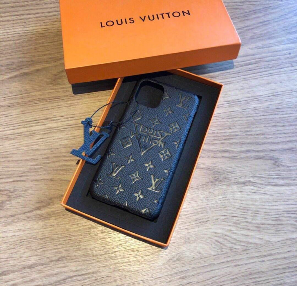 Louis Vuitton Apple Iphone Leather Premium Deluxe Phone Case Protection 10113 - luxibagsmall