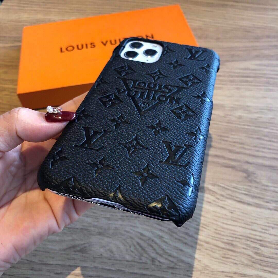 Louis Vuitton Apple Iphone Leather Premium Deluxe Phone Case Protection 10113 - luxibagsmall