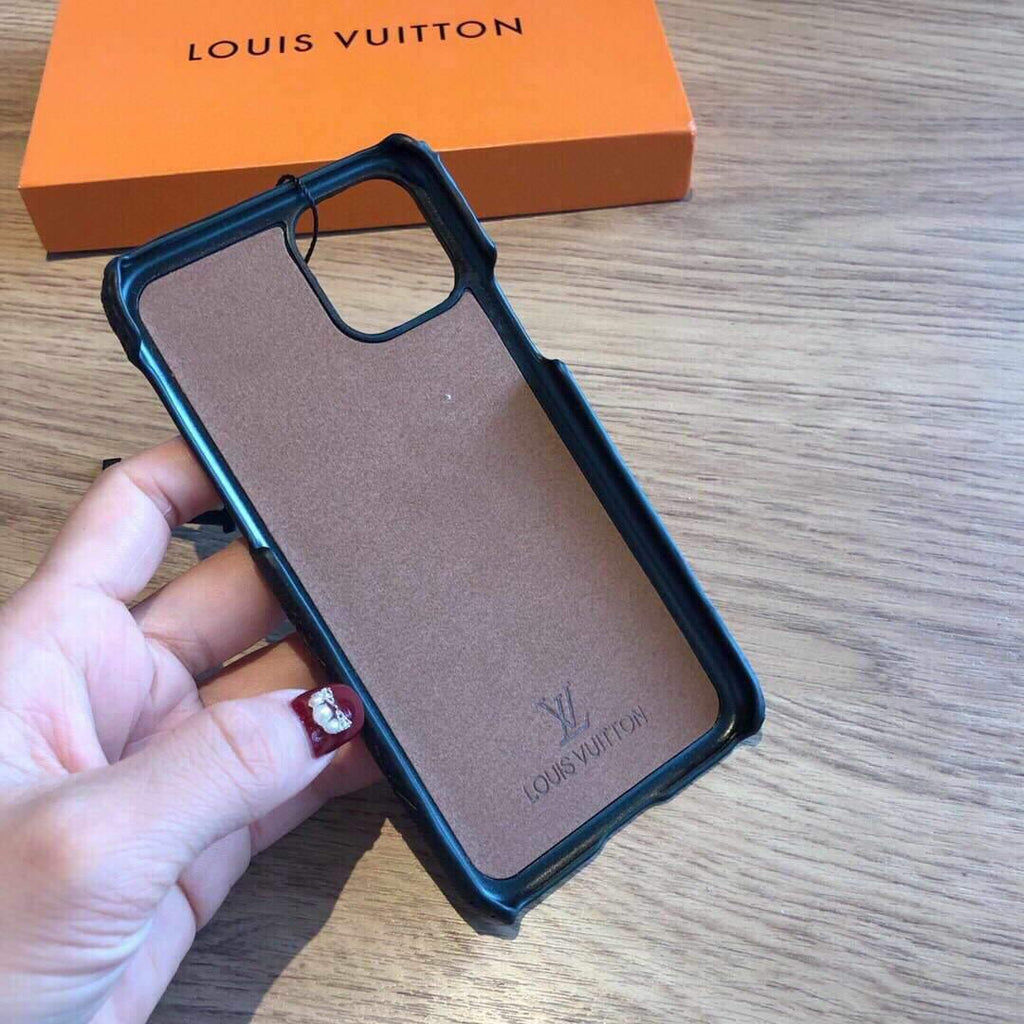 Louis Vuitton Apple Iphone Leather Premium Deluxe Phone Case Protection 10113 - luxibagsmall