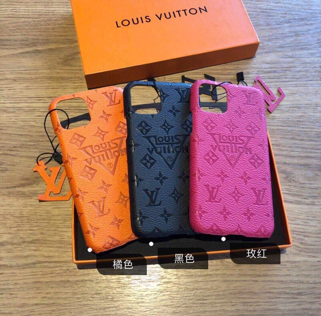 Louis Vuitton Apple Iphone Leather Premium Deluxe Phone Case Protection 10113 - luxibagsmall