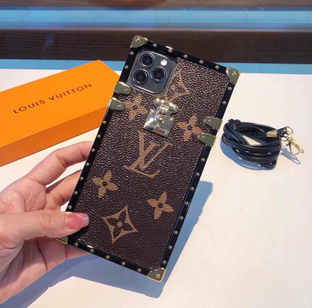 Louis Vuitton Apple Iphone Leather Premium Deluxe Phone Case Protection 10108 - luxibagsmall