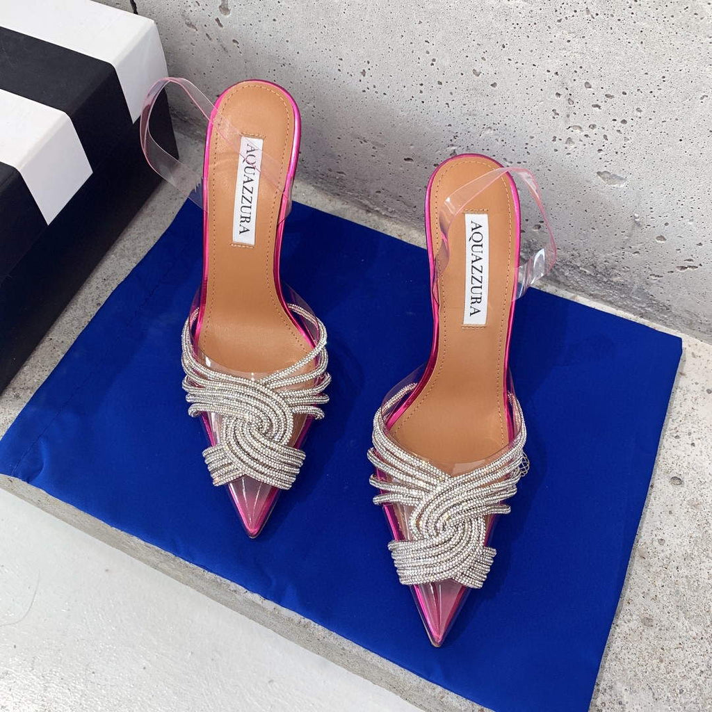 Aquazzura Golden Pineapple 22/early spring Heel 100mm A99002