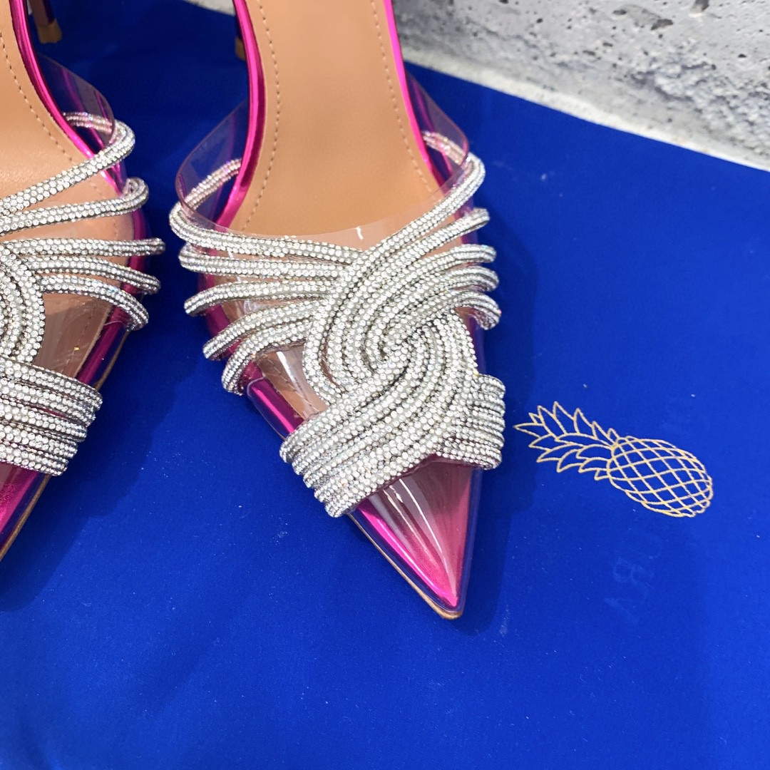Aquazzura Golden Pineapple 22/early spring Heel 100mm A99002