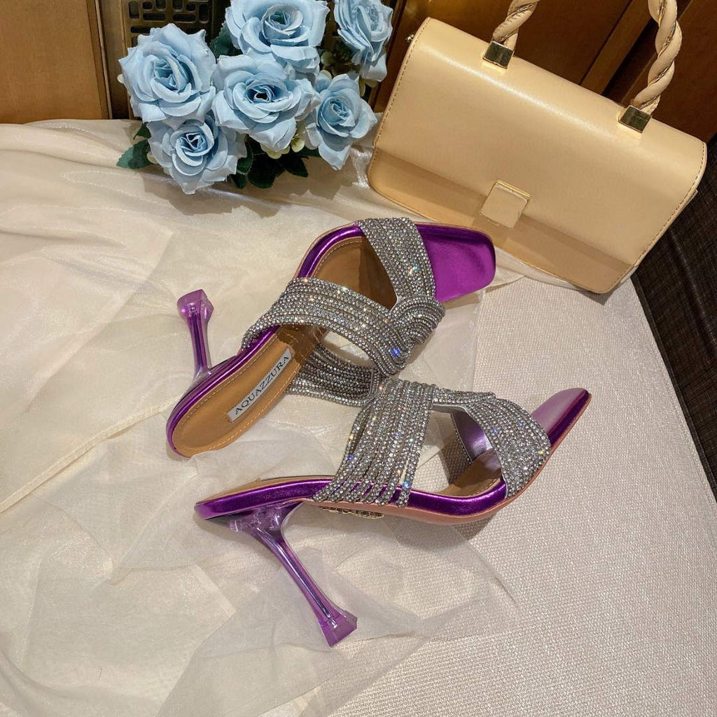 Aquazzura Golden Pineapple 22/early spring Heel 100mm A99002