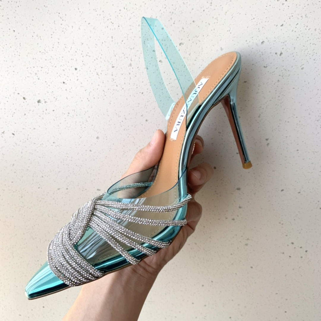 Aquazzura Golden Pineapple 22/early spring Heel 100mm A99003