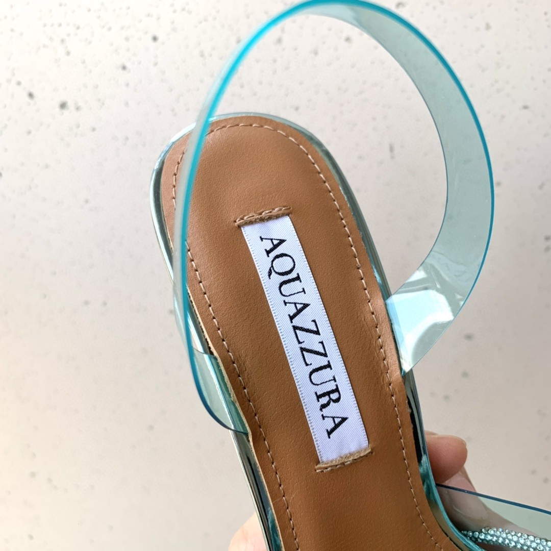 Aquazzura Golden Pineapple 22/early spring Heel 100mm A99003