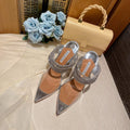 Aquazzura Golden Pineapple 22/early spring Heel 105mm A99006 Silvery - 35 - View 1