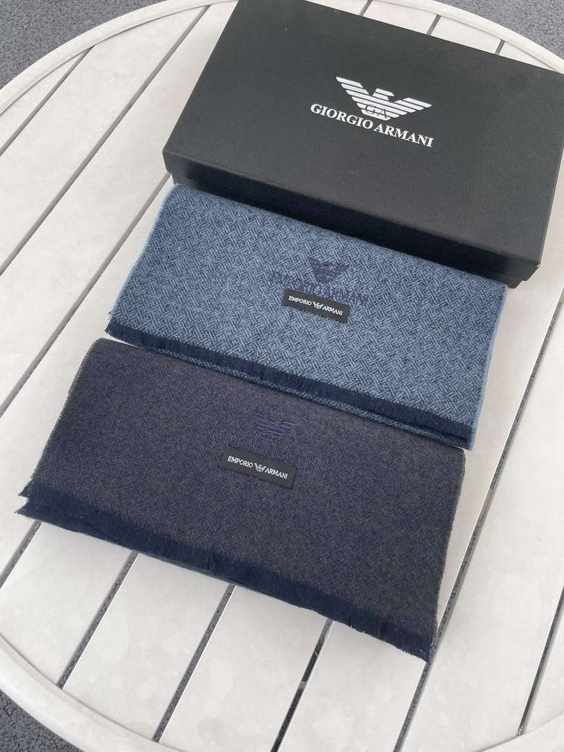 Armani Scarves Cashmere Classic Woven Scarf A99324