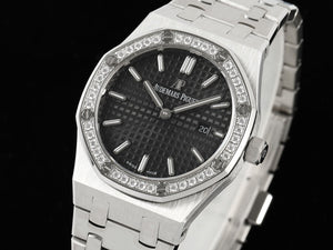 Audemars Piguet Women's 67650ST Royal Oak Quartz With Diamond AP600129 - Default Title - View 3