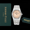 Audemars Piguet Women's 67650ST Royal Oak Quartz With Diamond AP600130 - Default Title - View 1